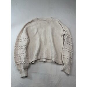 Madewell Chunky Sweater Large Boho Cotton Preppy